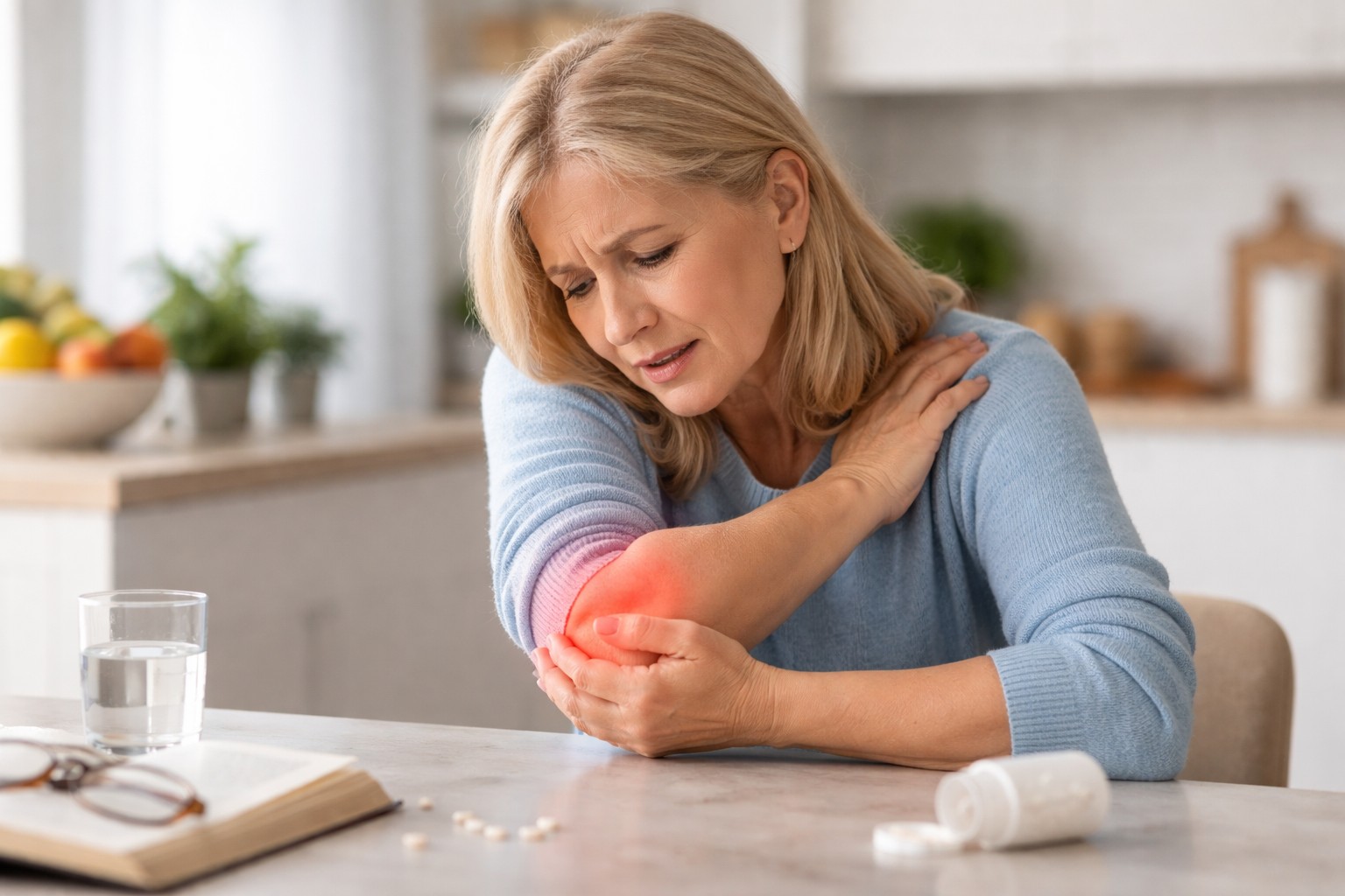 Dlaczego łokcie zaczynają boleć przy najmniejszym wsparciu po pięćdziesiątym roku życia?