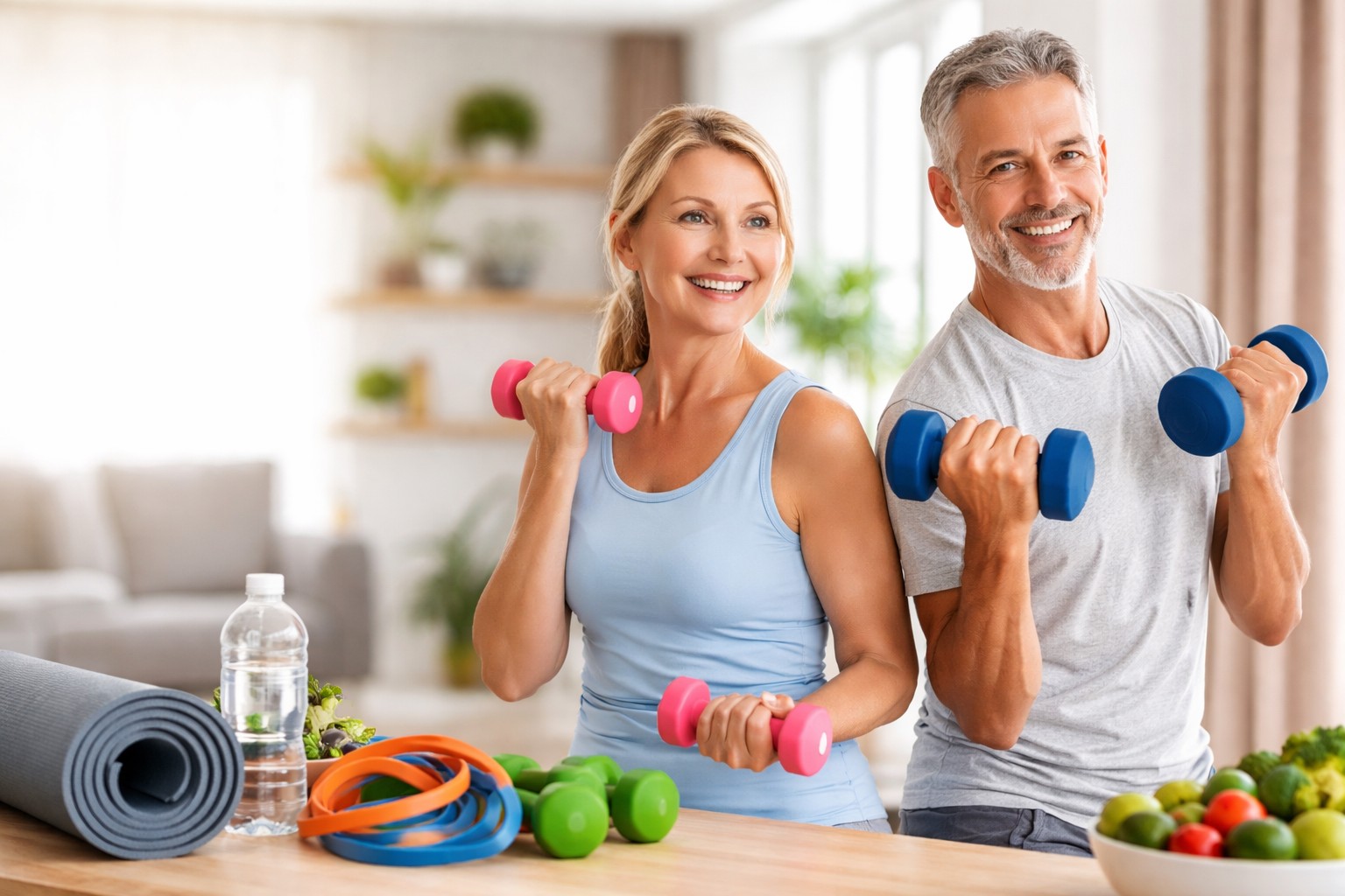 Jak skutecznie wzmocnić mięśnie ramion w domu po 50. roku życia?